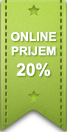 online prijem 20%